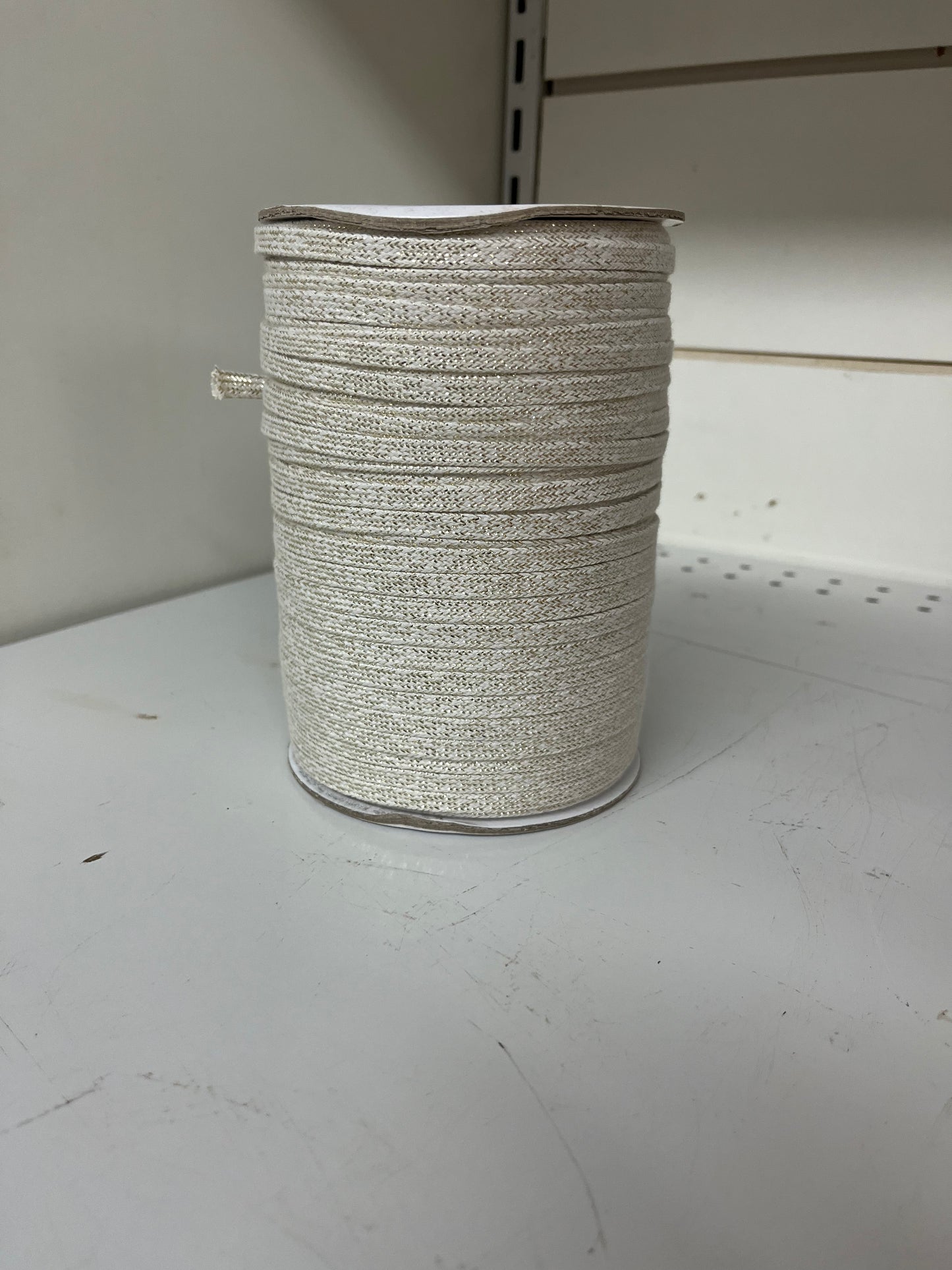 Shoelace Spool White Sparkle