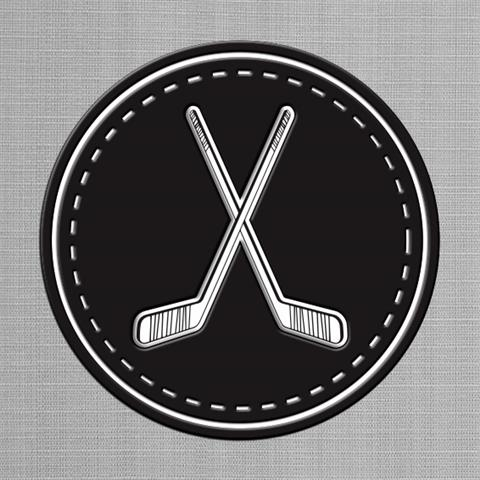 Hockey Sticks Patch - Flextstyle Domed - (25 Pack)