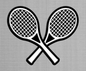 Tennis Rackets - Large - Flextstyle Domed - (25 Pack)
