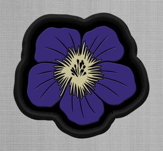 Violet Flower Patch  - (25 Pack)