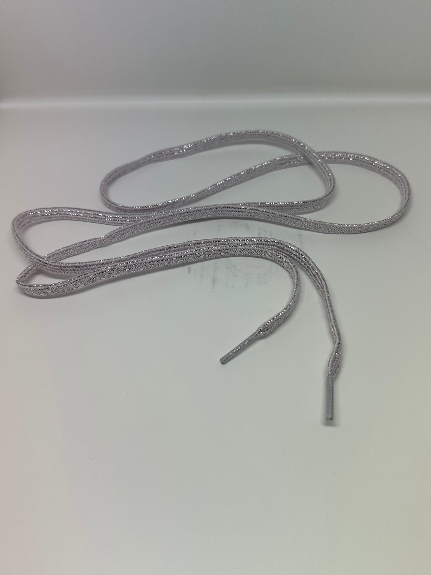 Shoelaces - Silver Sparkle Lilac Daze - Individual Pair (25 Pack)