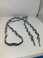 Shoelaces -Fat Multi-Color White/Black - Individual Pair (25 Pack)