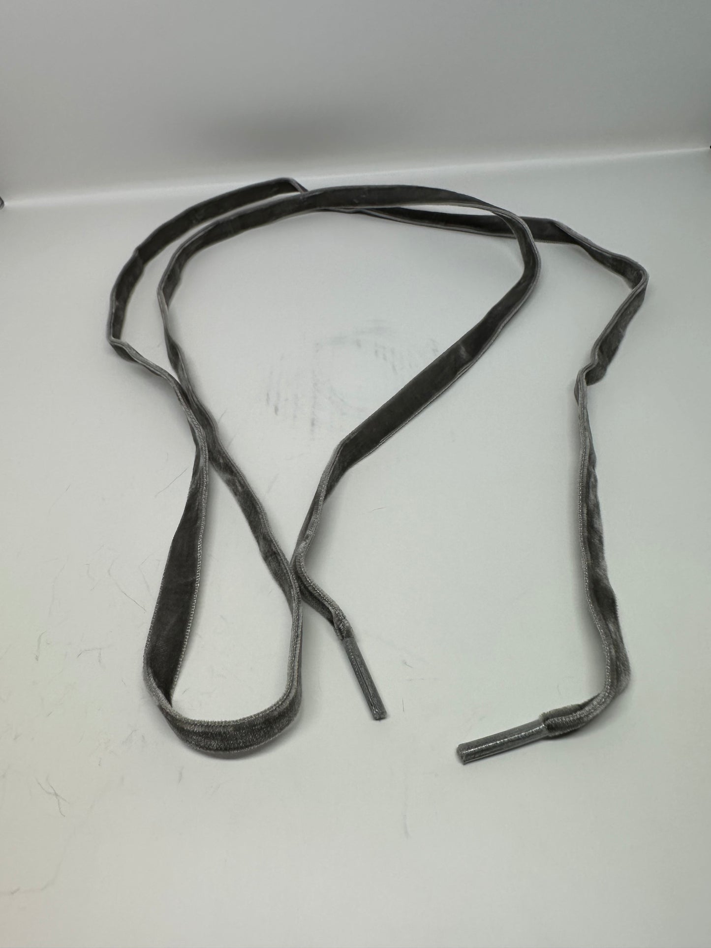 Shoelaces -Velvet Silver/Grey - Individual Pair (25 Pack)