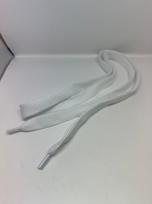Shoelaces - Fat Lace White - Individual Pair (25 Pack)