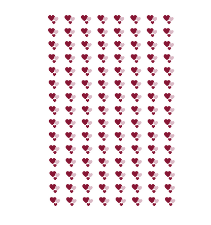 Converse Vday Hearts - Transfer - (120 Pack)