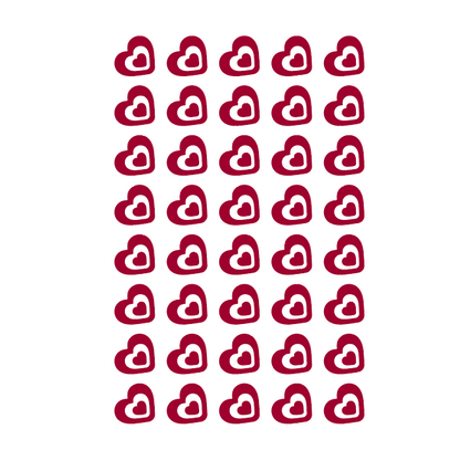 Converse Oversized Hearts - Transfer - (40 Pack)